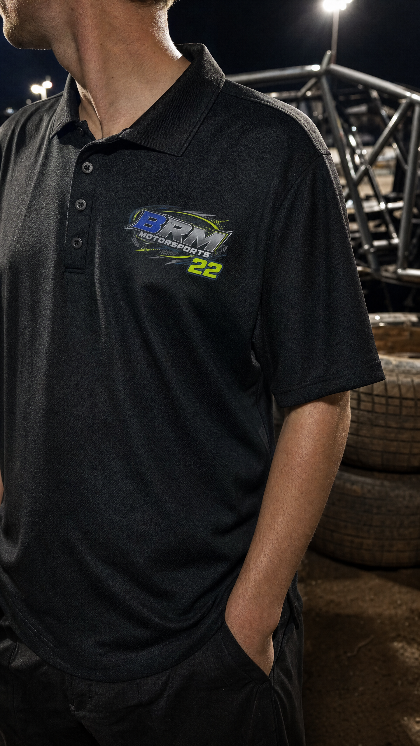 BRM Motorsports Polo — black