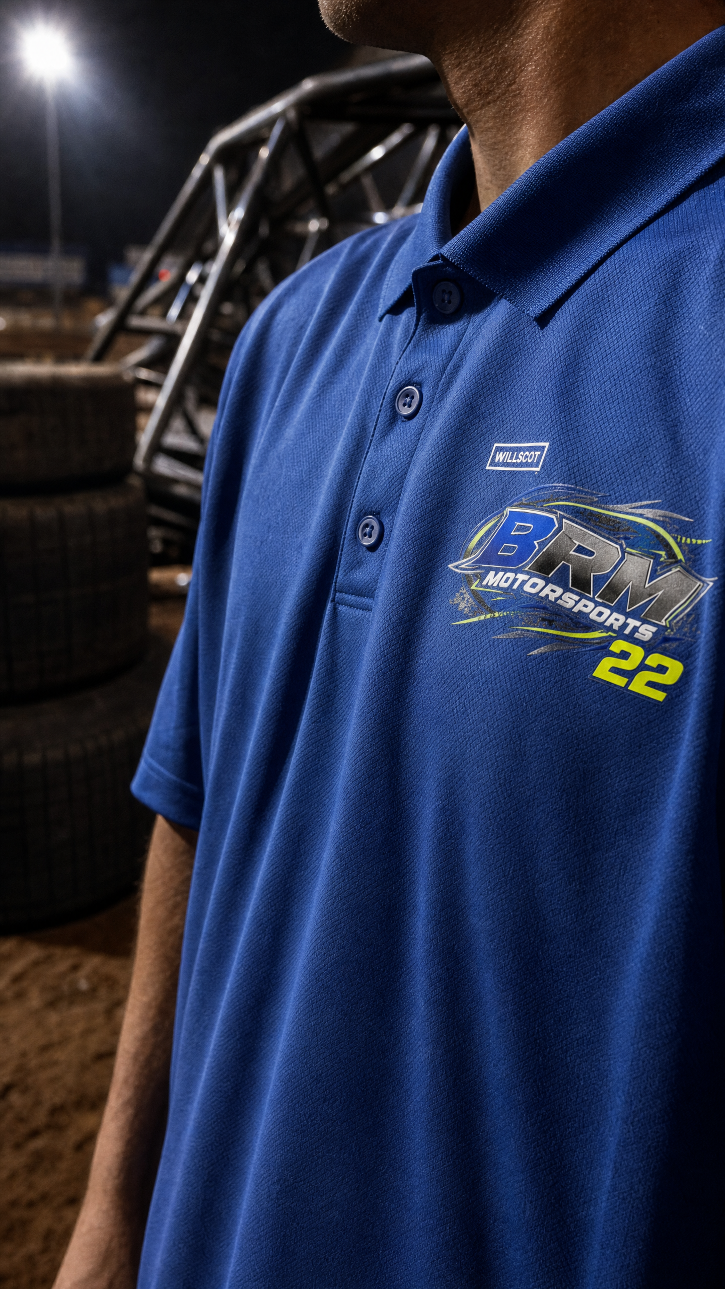 BRM Motorsports Polo — blue